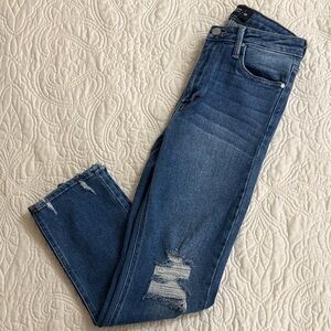 Just Black Women's Blue Distressed Jeans